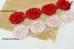 Shabby Flower "Christmas" Pattern - 6.5 cm (Pack of 4)